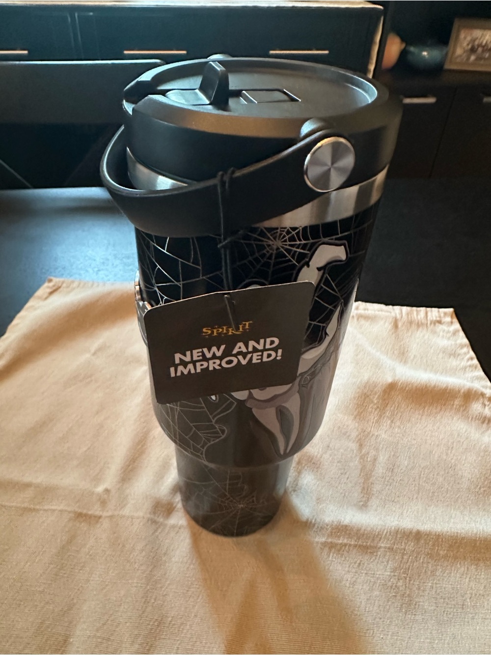 Spirit Halloween Jack Spiderweb Travel Tumbler